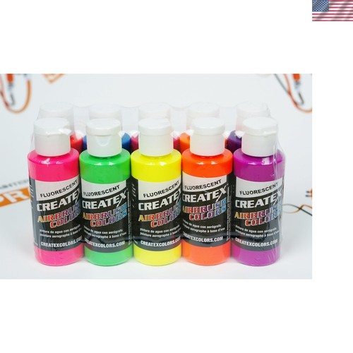 Fluorescent airbrush paint - airbrush, set