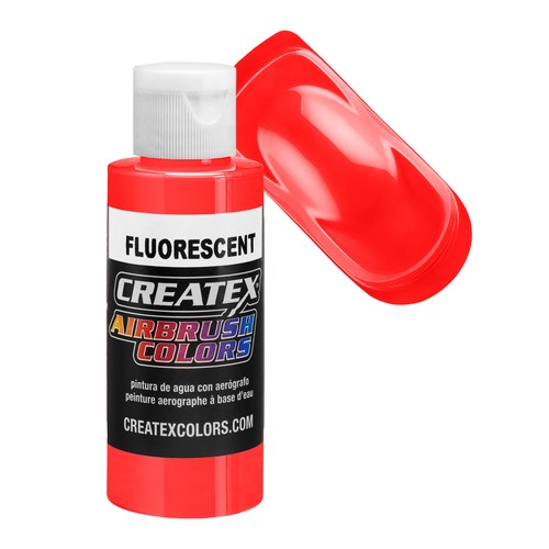 2oz createx fluorescent red - 2oz,